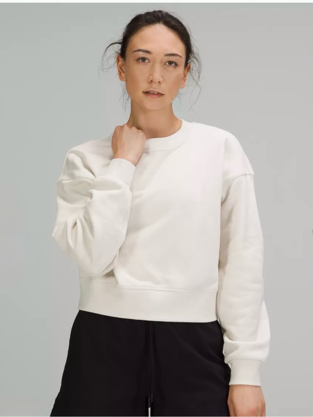 Lululemon Softstreme Perfectly Oversized Cropped Crew Sweatshirt